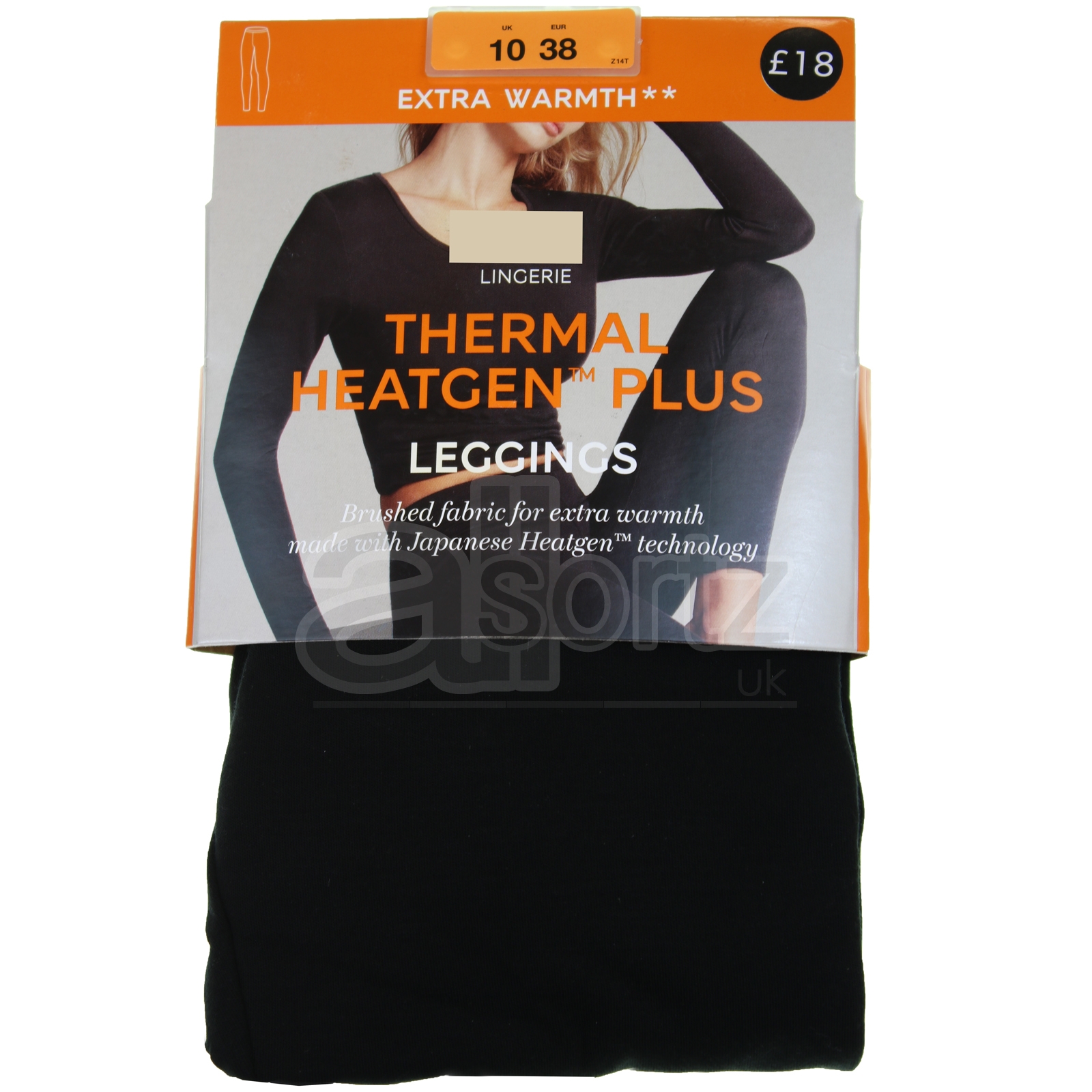 Ladies Top UK Store Black Thermal Heatgen Plus Warm Leggings M S L | eBay