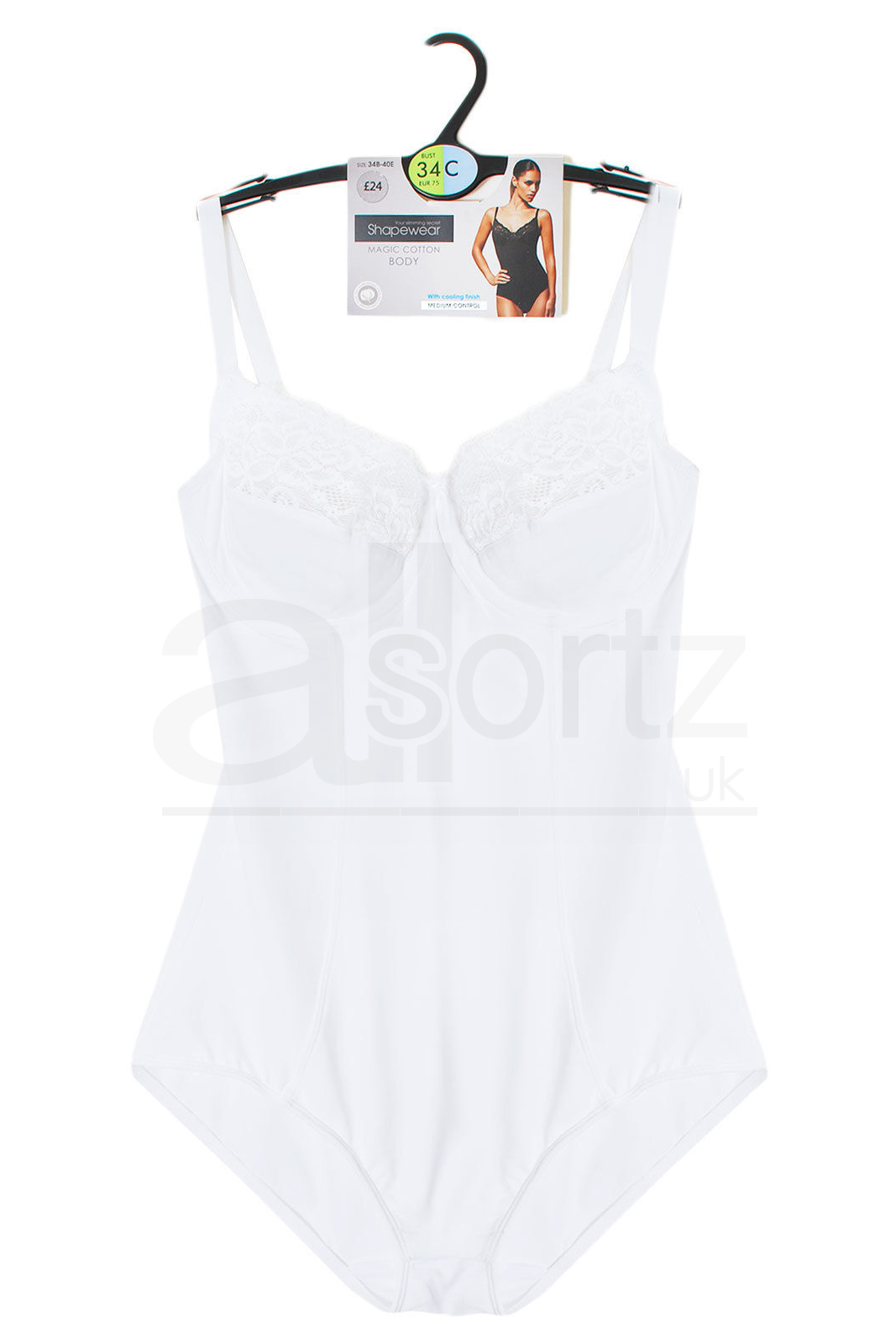 white shapewear bodysuit